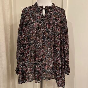 Philosophy Republic Floral Smocked Boho Top